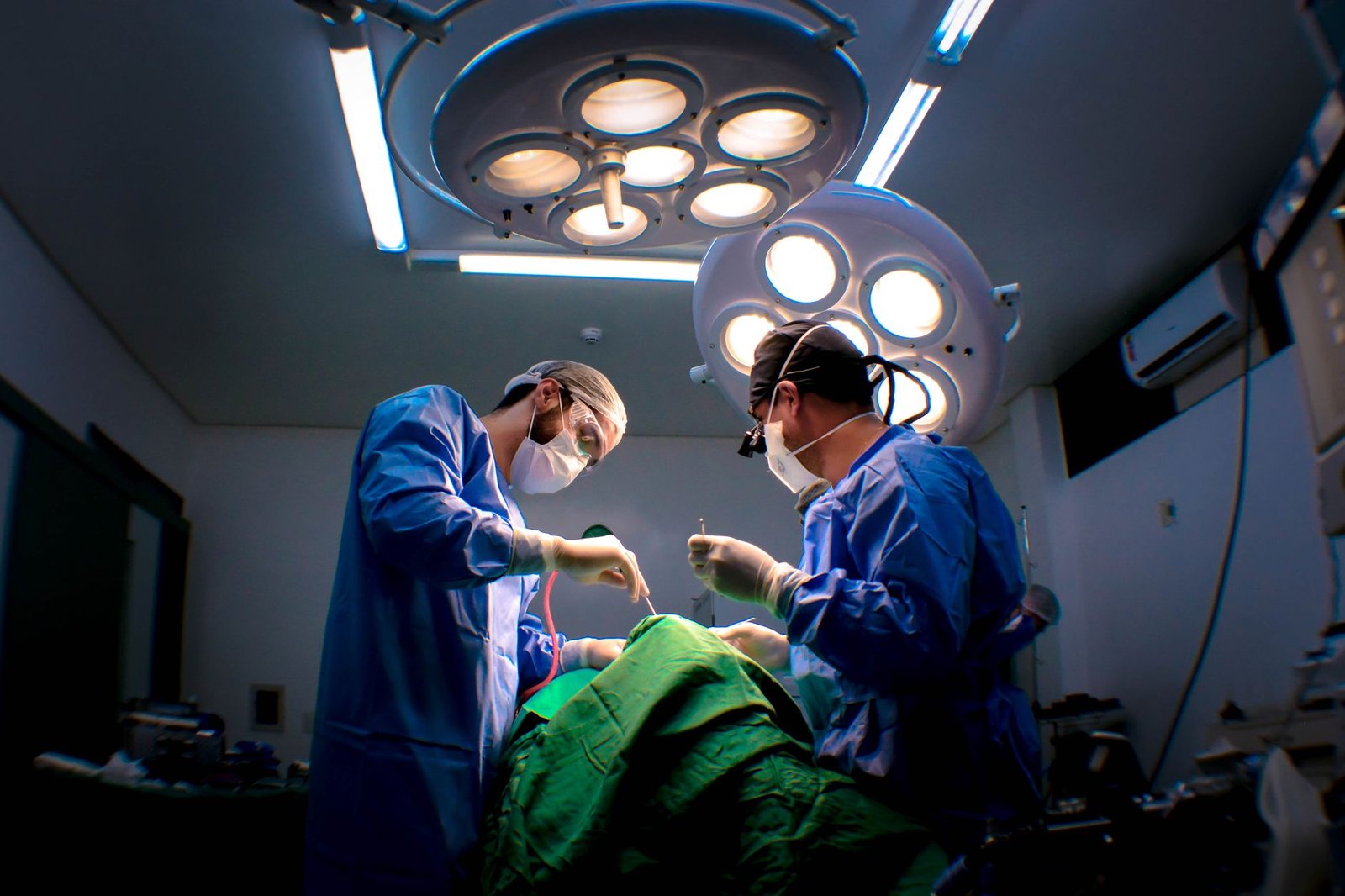 An operating room prepared for spine surgery, the permanent option in the ablation-or-fusion decision