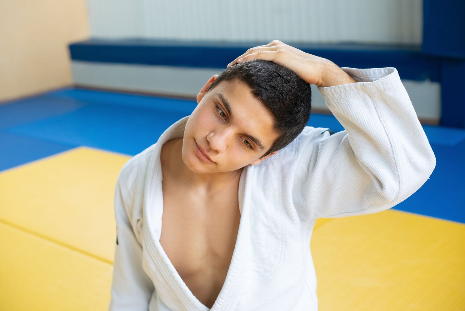The sternocleidomastoid standing out as a cord along the side of the neck with the head turned